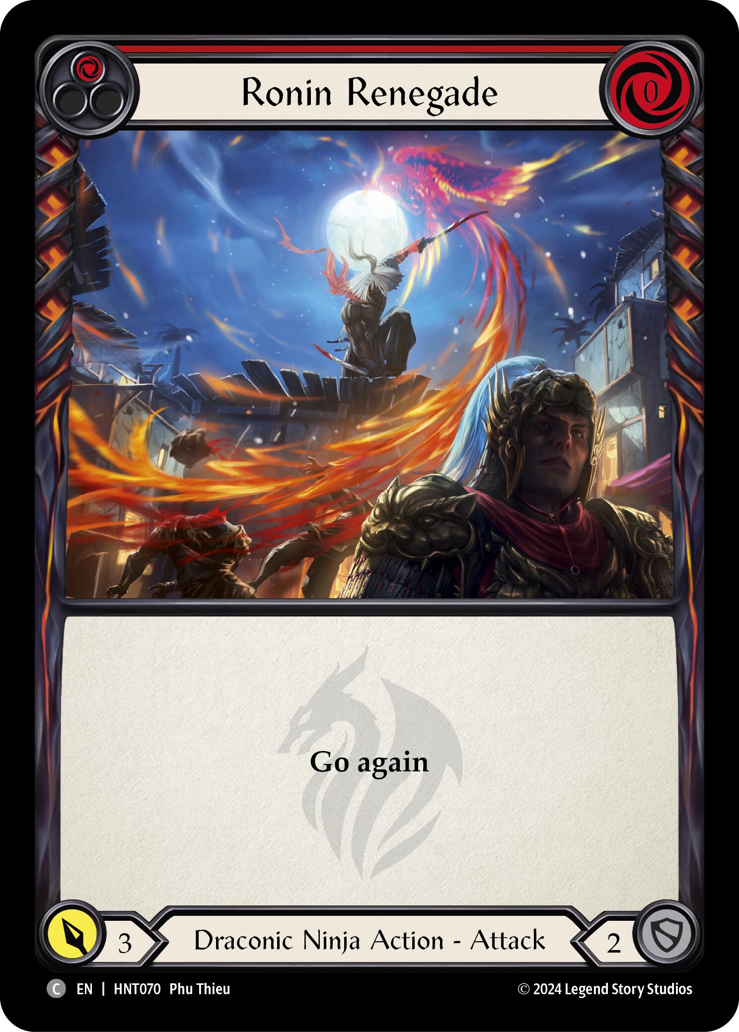 Ronin Renegade (Red) [HNT070] (The Hunted)  Rainbow Foil | Magic Magpie