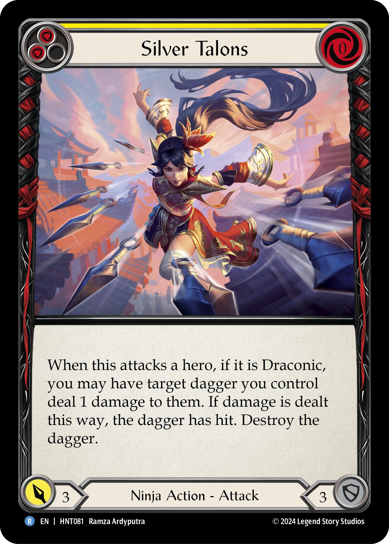 Silver Talons (Yellow) [HNT081] (The Hunted) | Magic Magpie