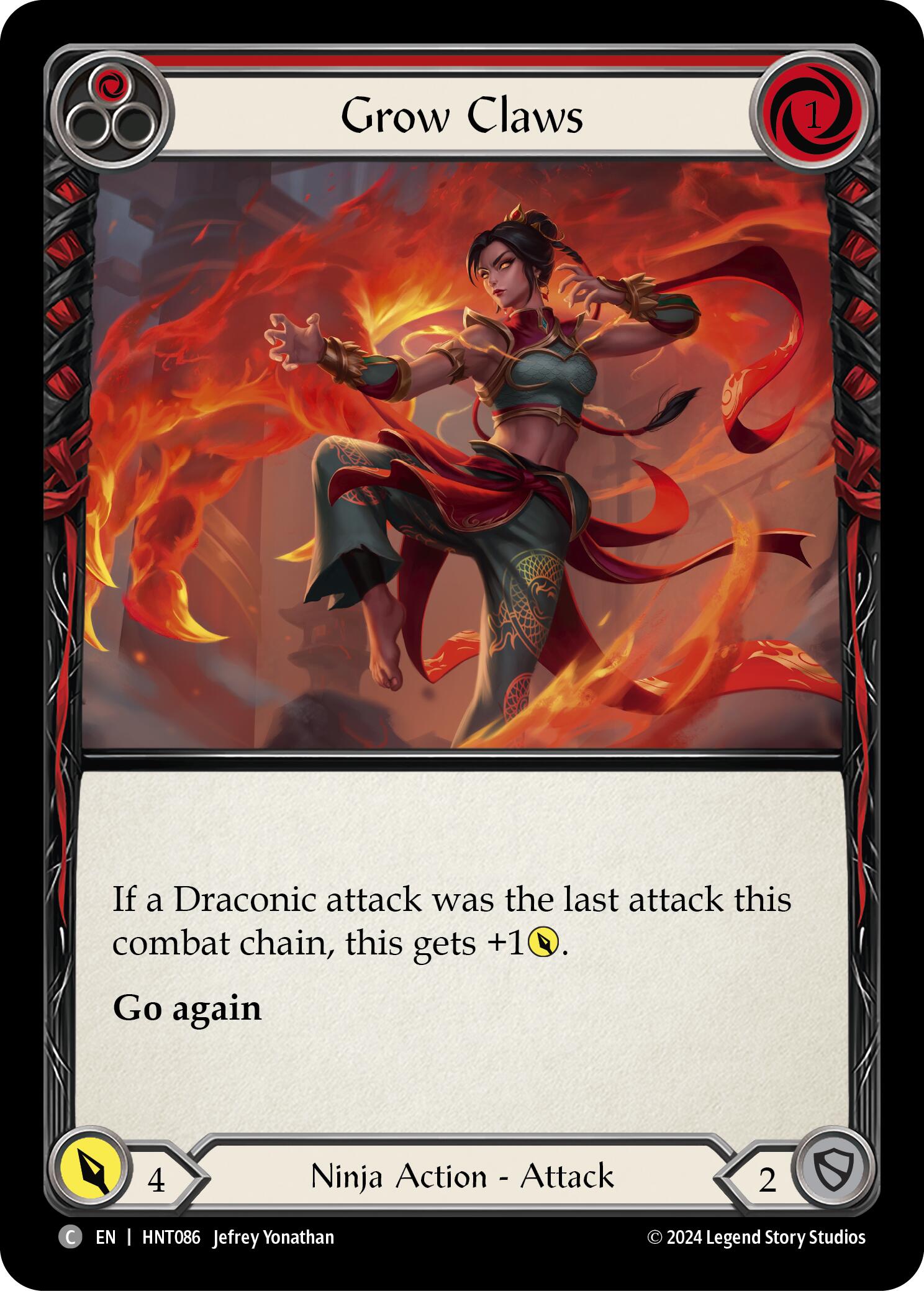 Grow Claws (Red) [HNT086] (The Hunted) | Magic Magpie