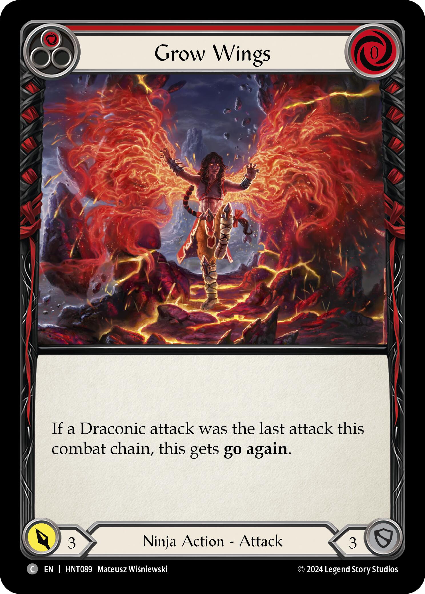 Grow Wings (Red) [HNT089] (The Hunted) | Magic Magpie