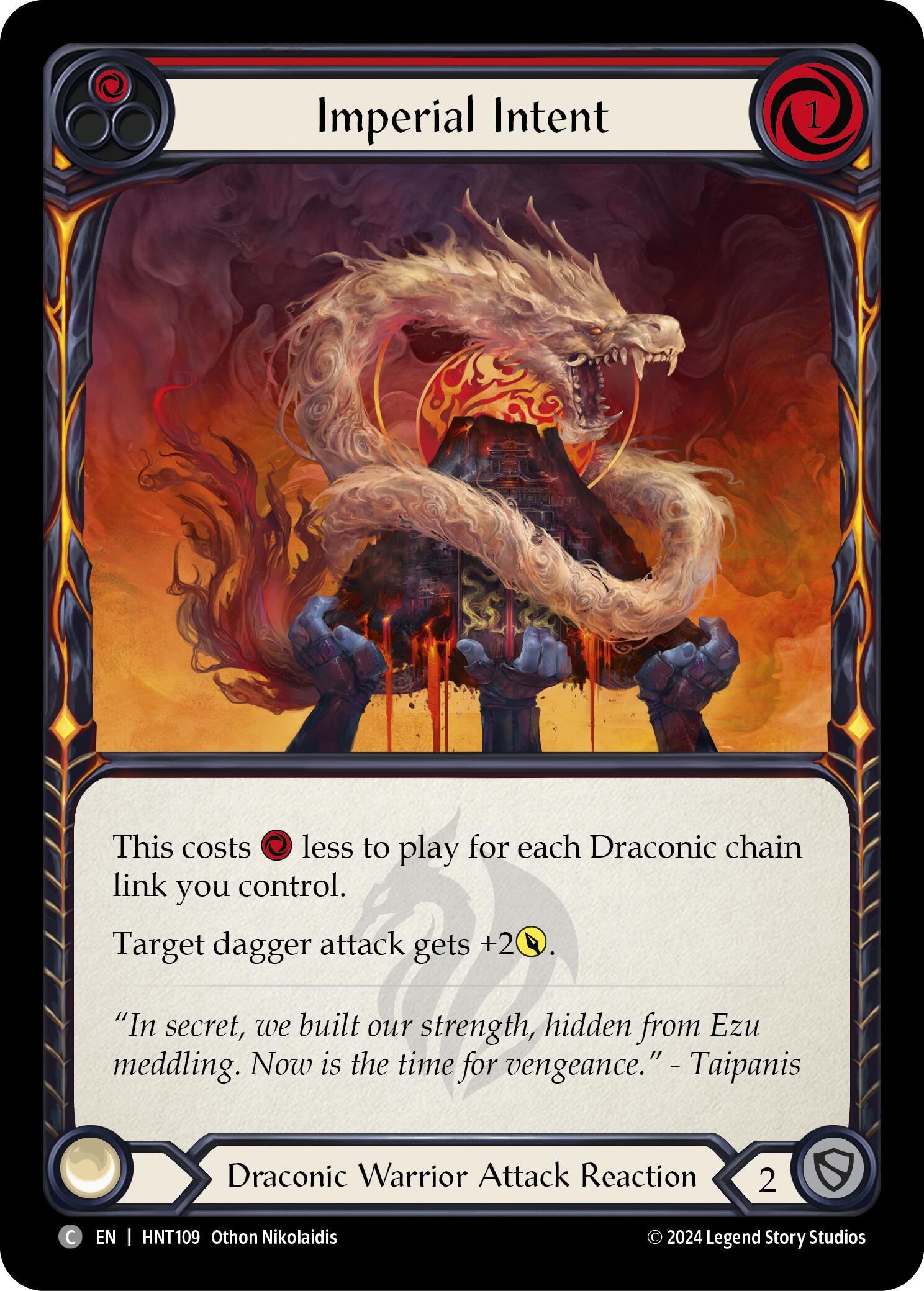 Imperial Intent (Red) [HNT109] (The Hunted) | Magic Magpie