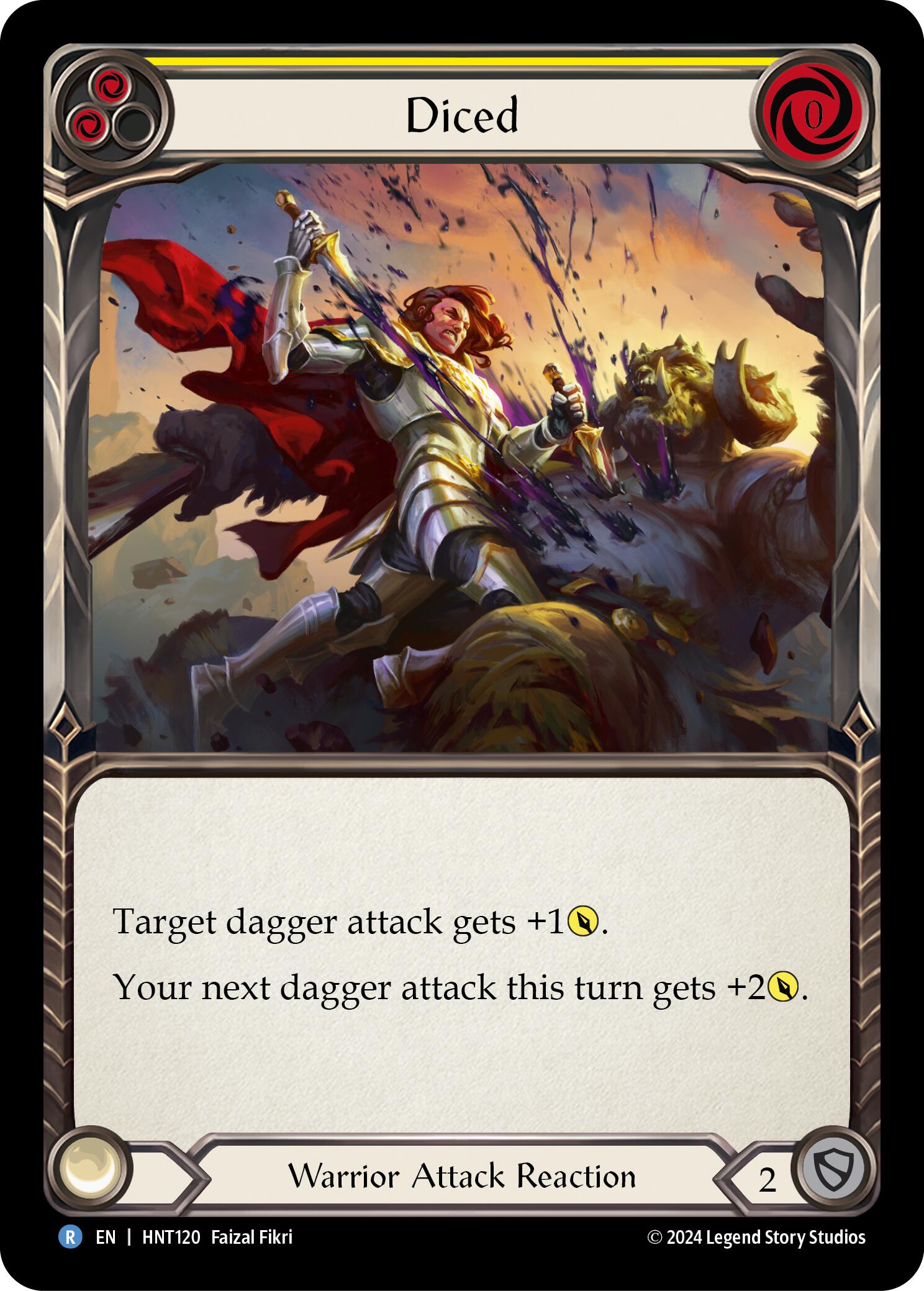 Diced (Yellow) [HNT120] (The Hunted) | Magic Magpie