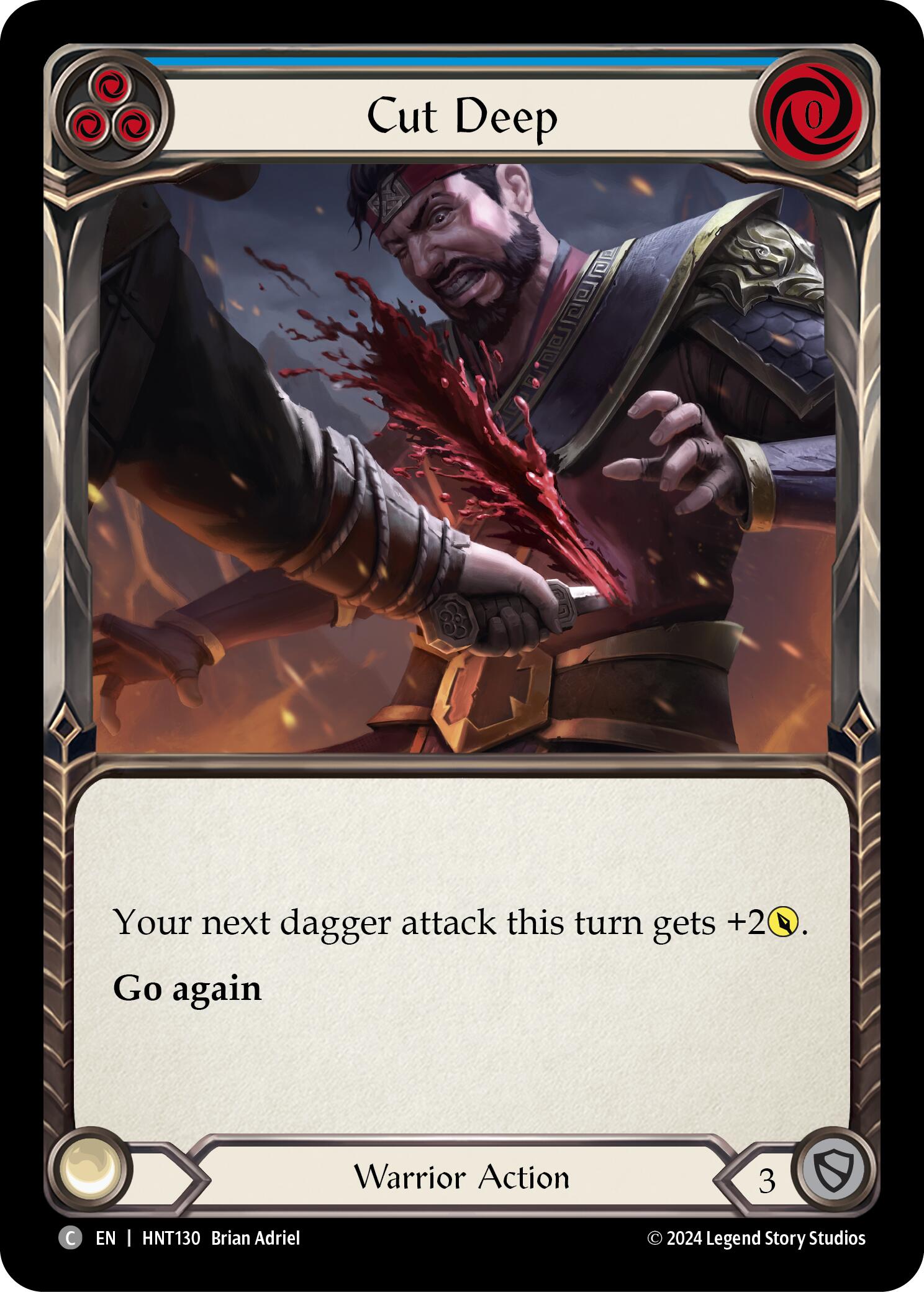 Cut Deep (Blue) [HNT130] (The Hunted)  Rainbow Foil | Magic Magpie