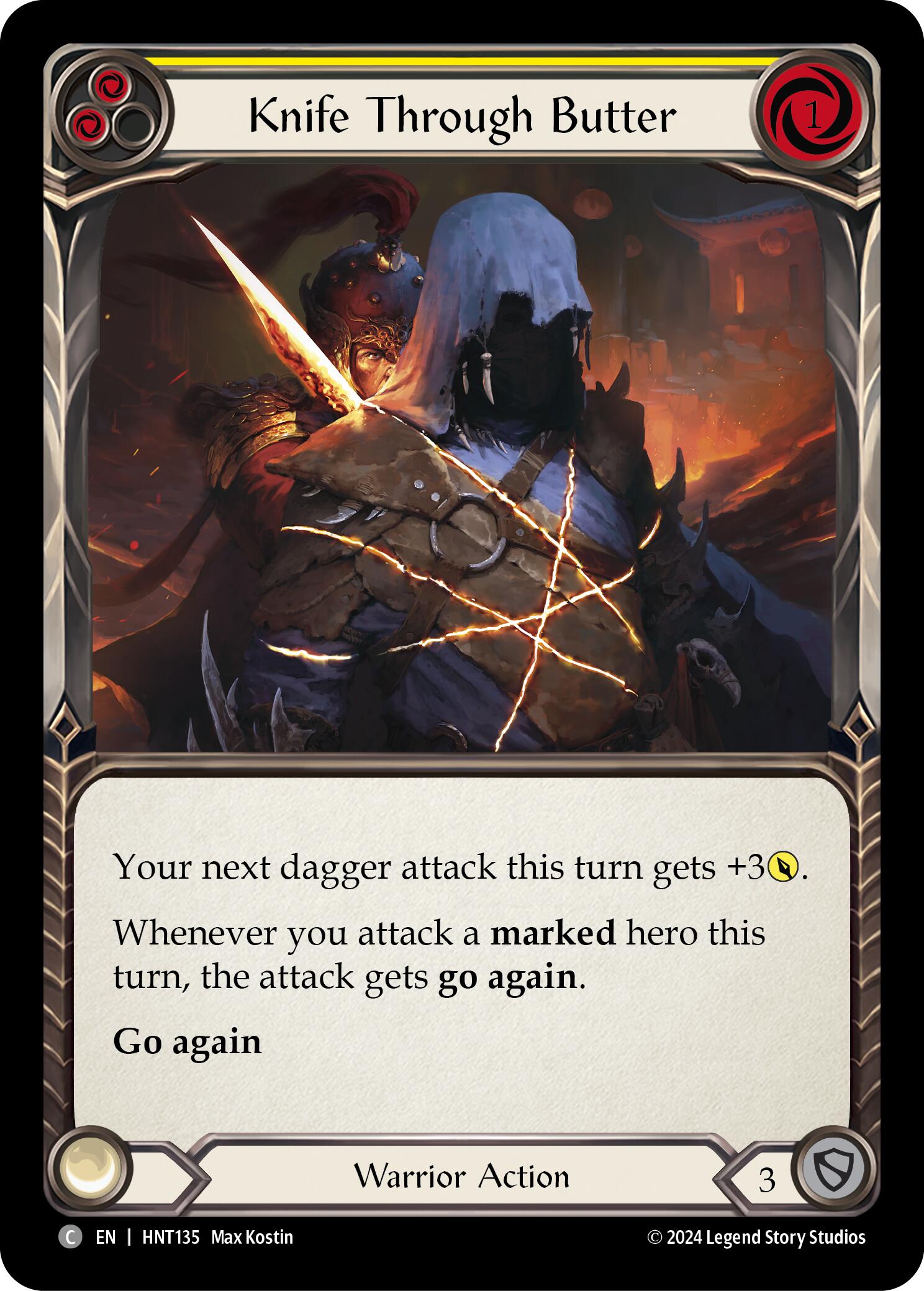 Knife through Butter (Yellow) [HNT135] (The Hunted) | Magic Magpie