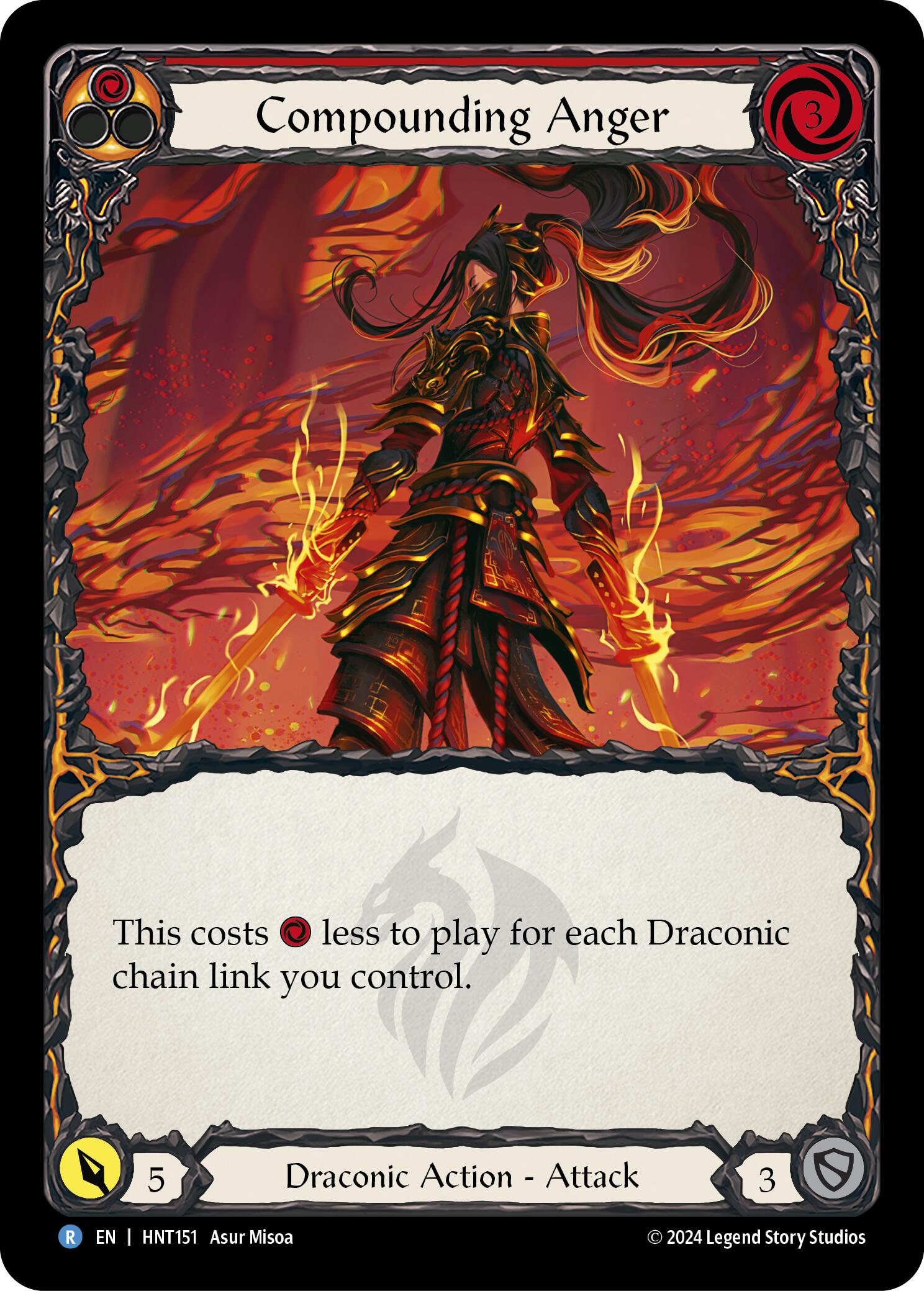 Compounding Anger (Red) [HNT151] (The Hunted) | Magic Magpie