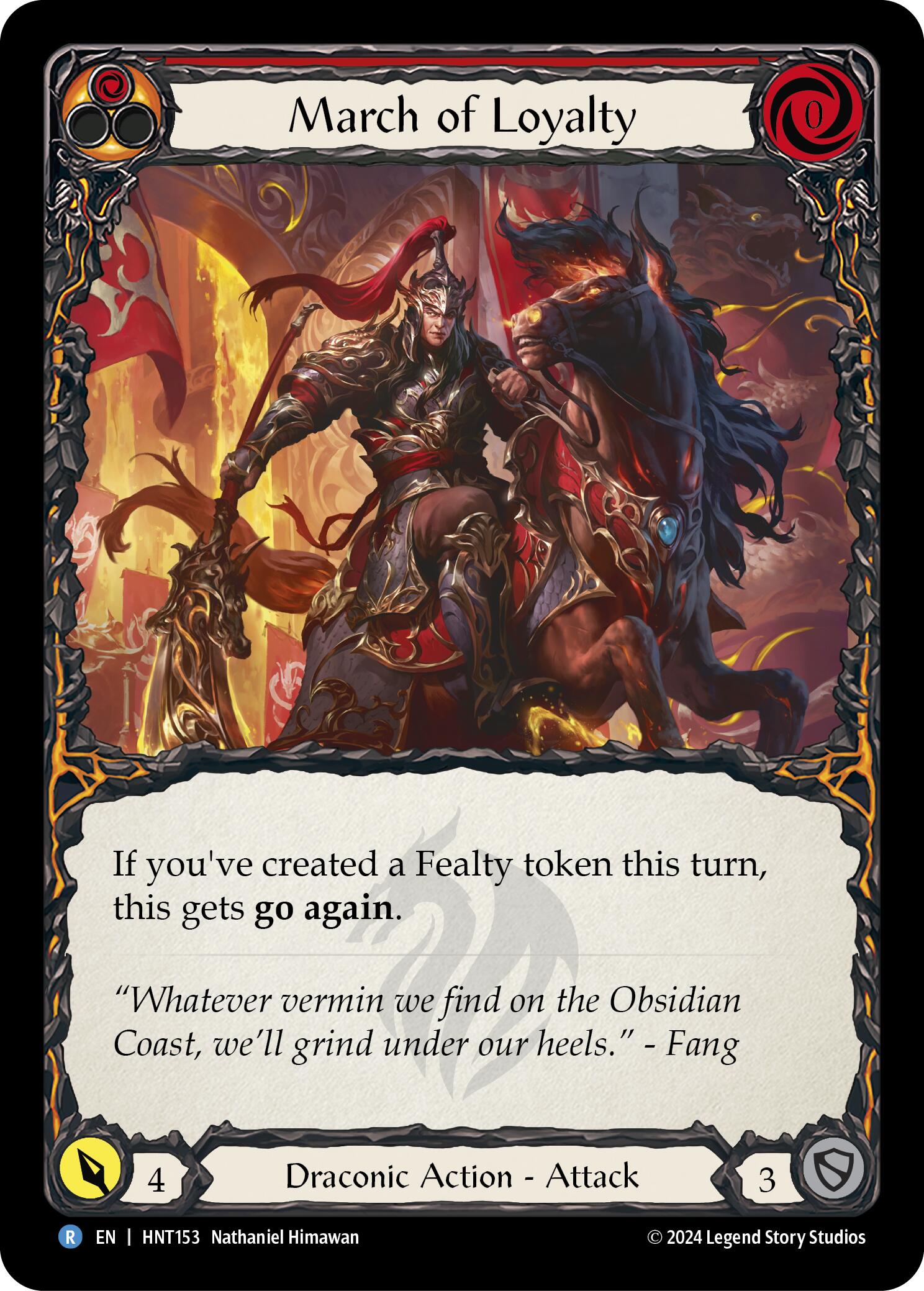 March of Loyalty (Red) [HNT153] (The Hunted) | Magic Magpie