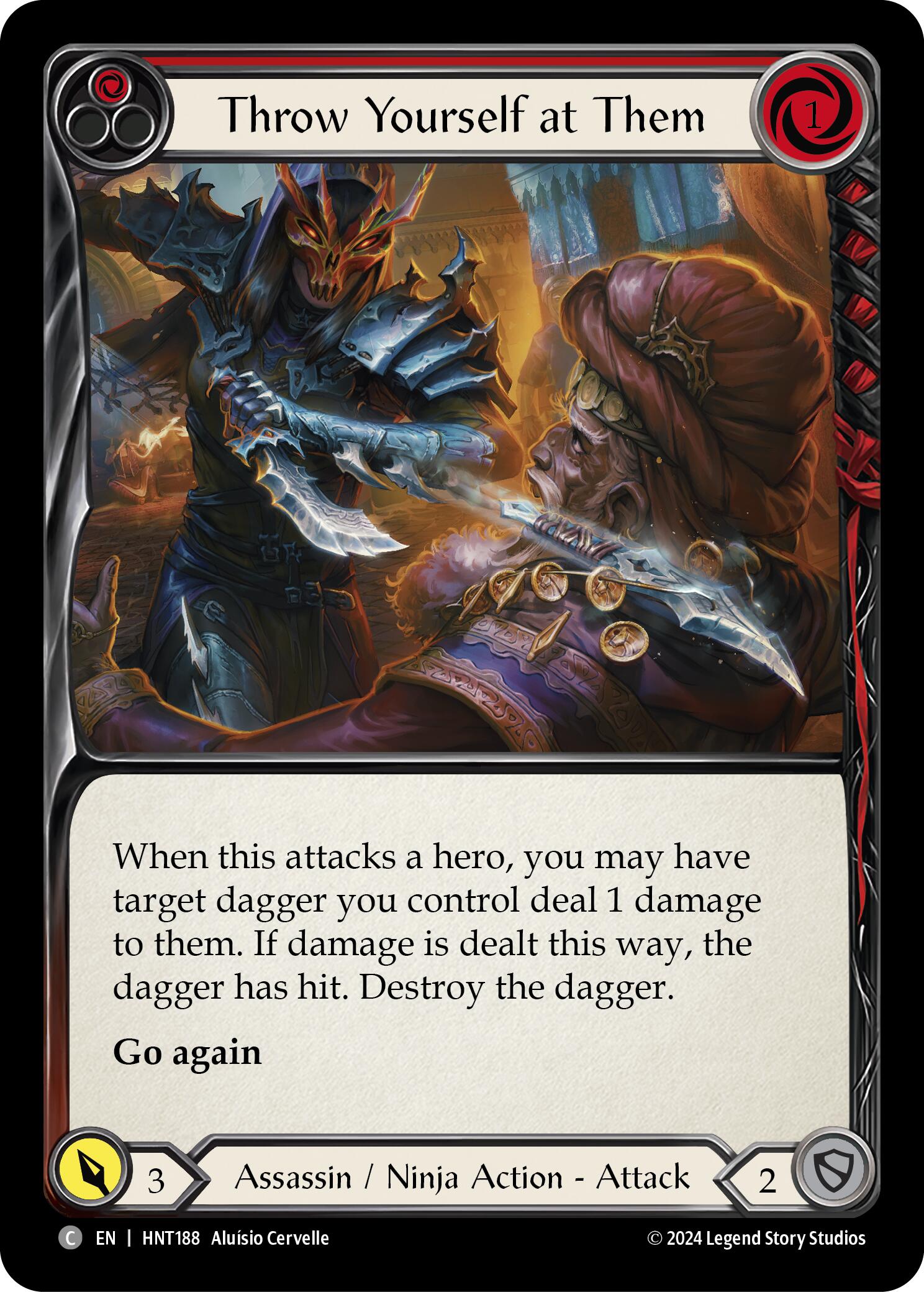 Throw Yourself at Them (Red) [HNT188] (The Hunted) | Magic Magpie
