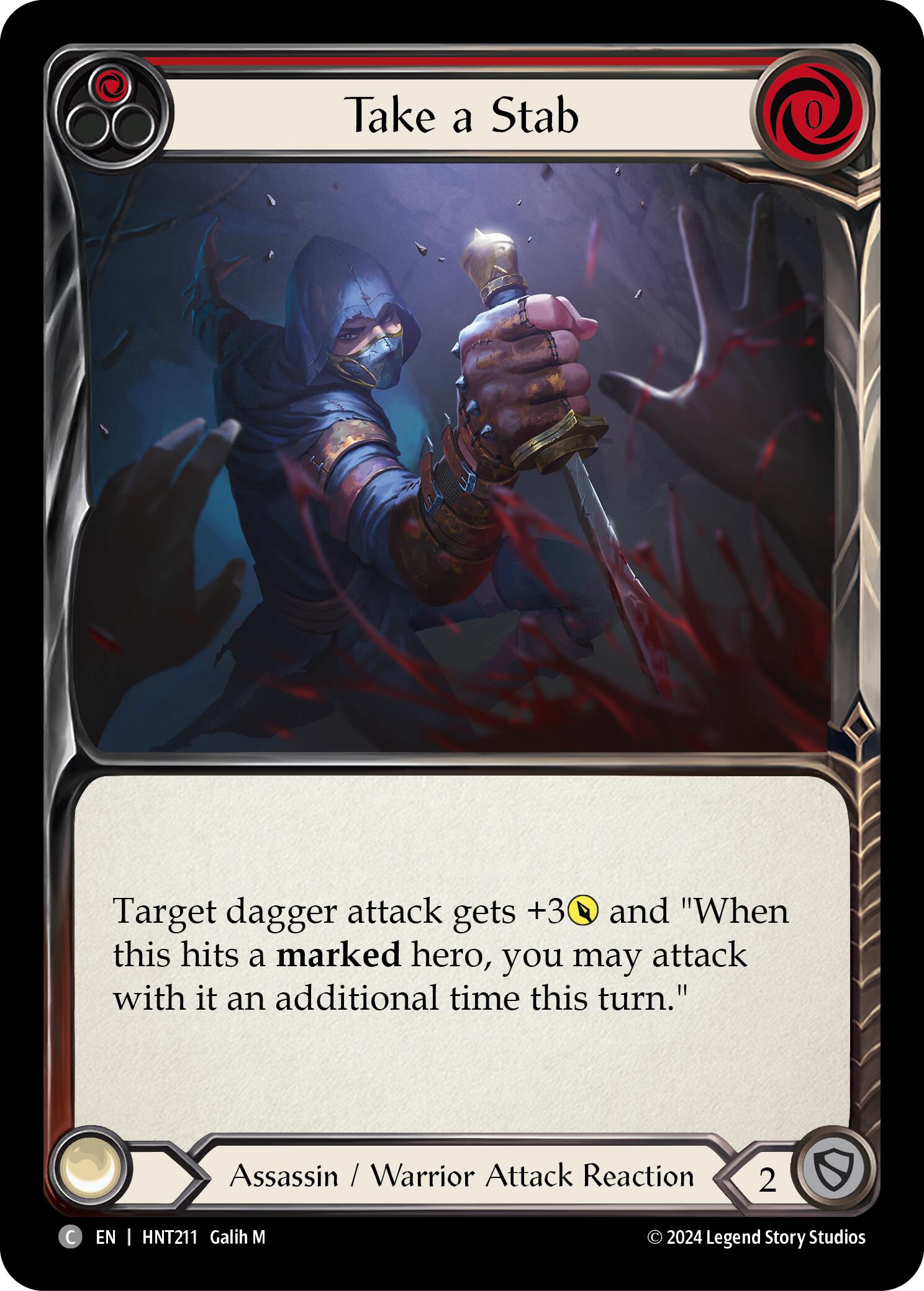 Take a Stab (Red) [HNT211] (The Hunted) | Magic Magpie