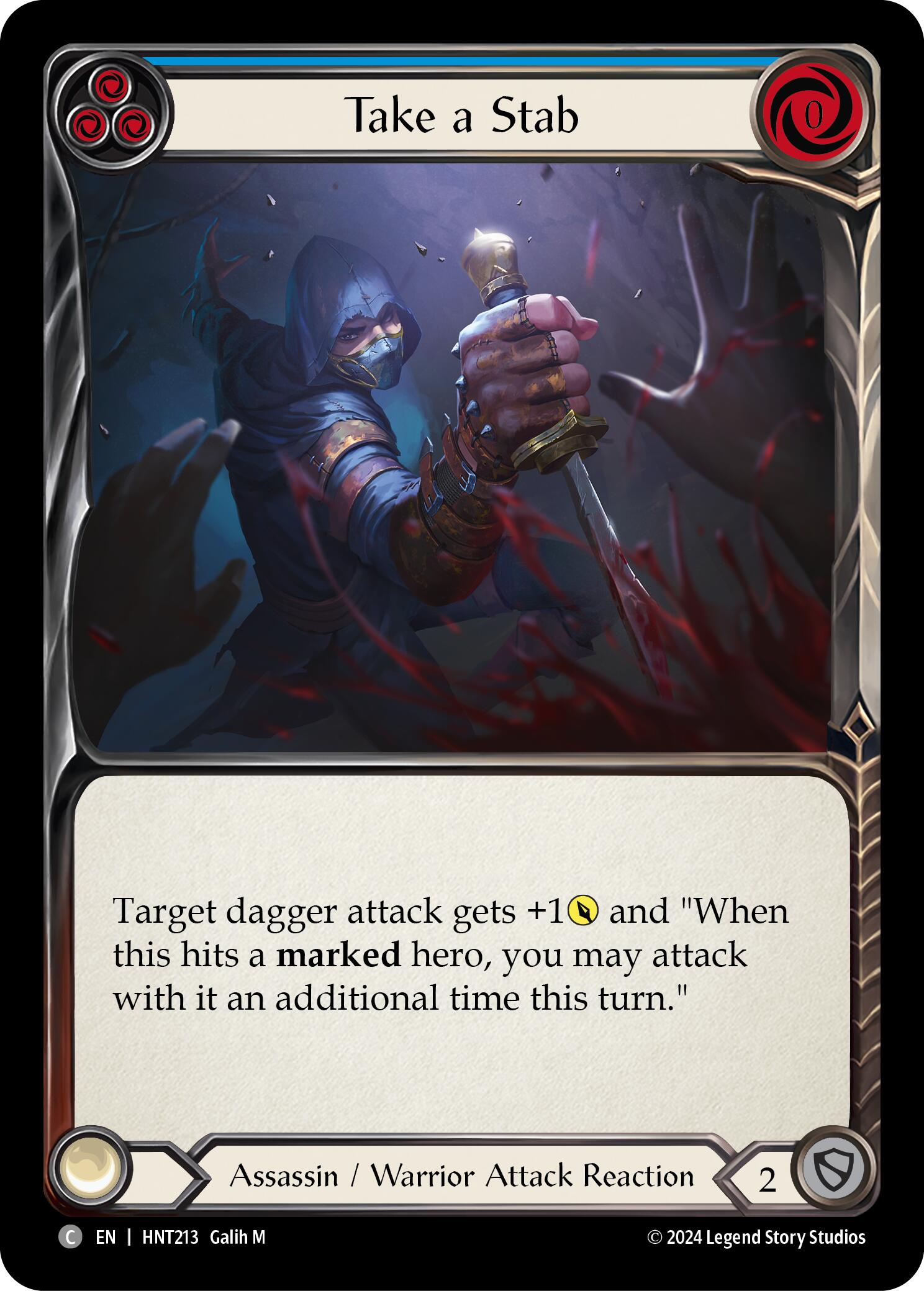Take a Stab (Blue) [HNT213] (The Hunted) | Magic Magpie