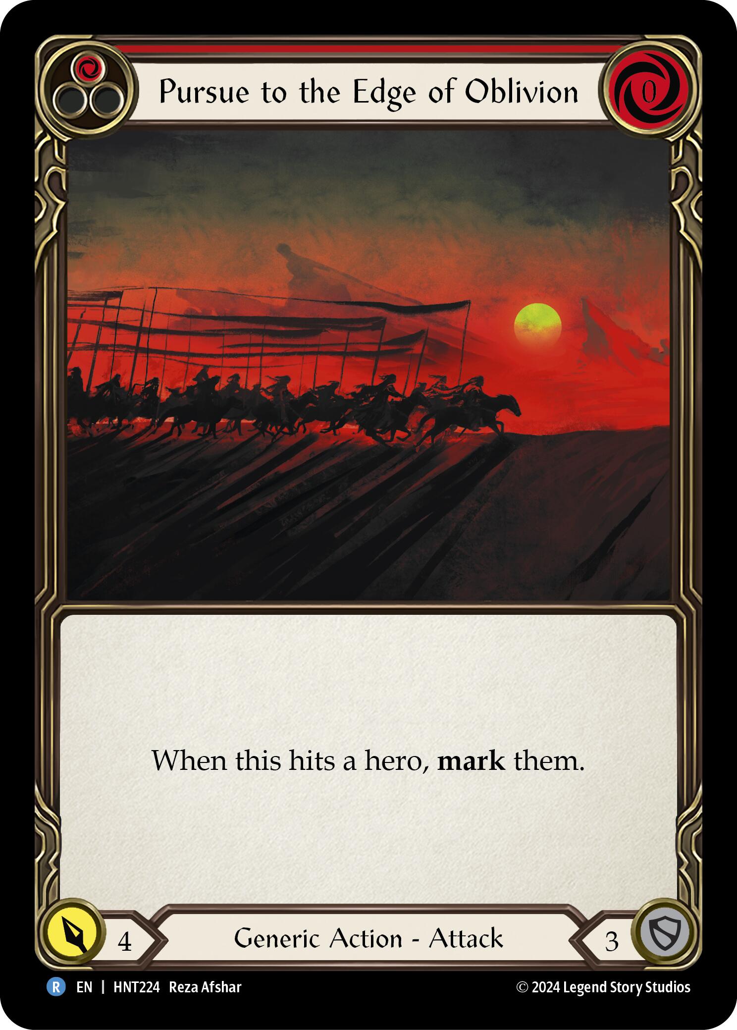 Pursue to the Edge of Oblivion (Red) [HNT224] (The Hunted) | Magic Magpie