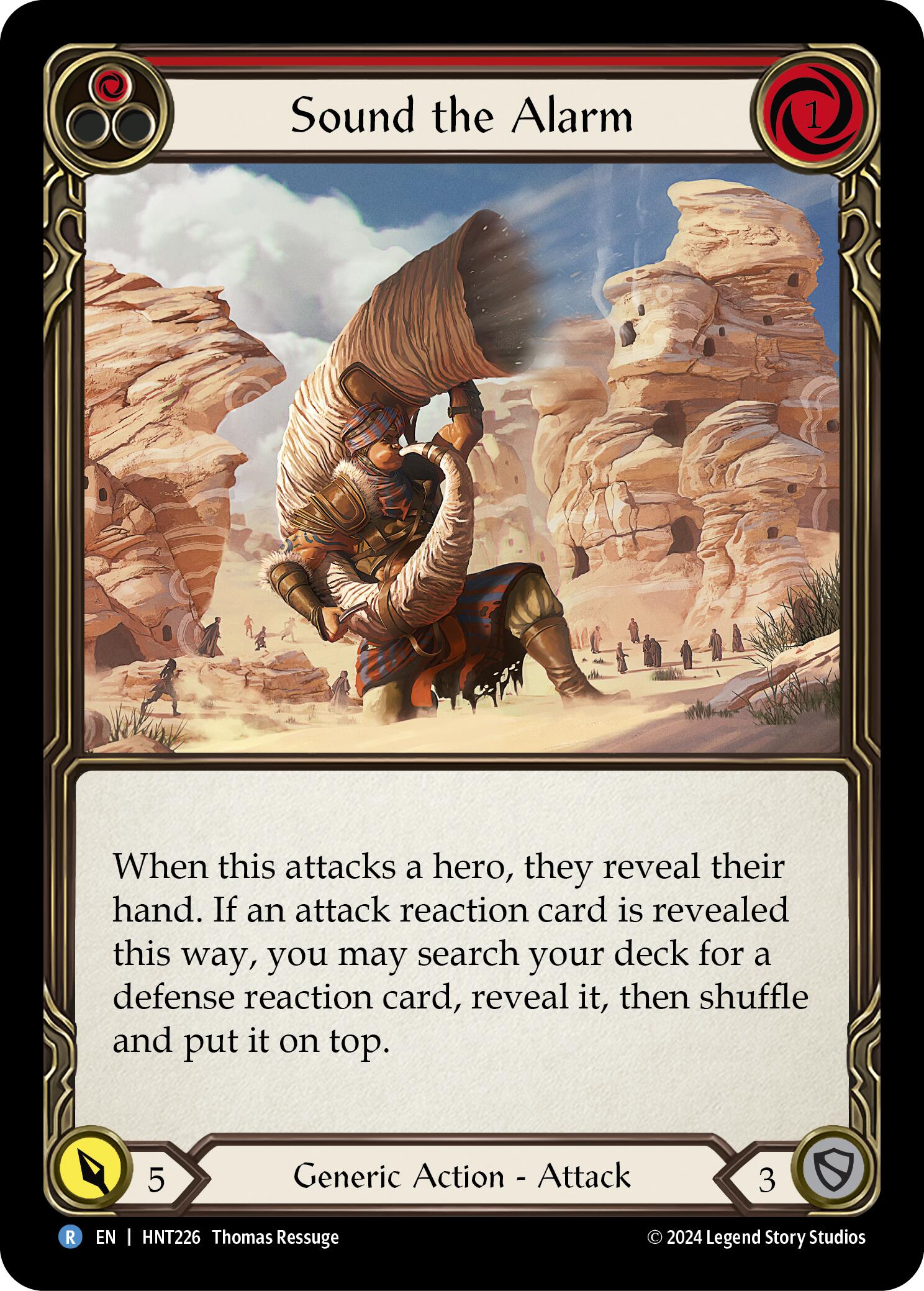 Sound the Alarm (Red) [HNT226] (The Hunted) | Magic Magpie