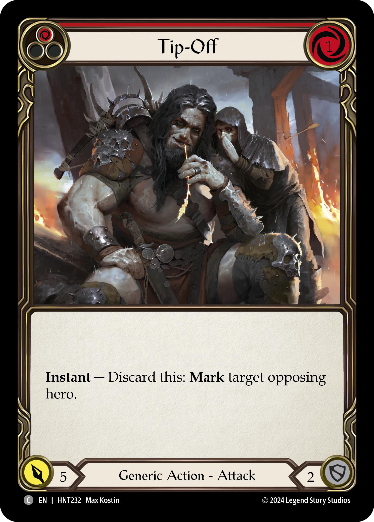 Tip-Off (Red) [HNT232] (The Hunted) | Magic Magpie