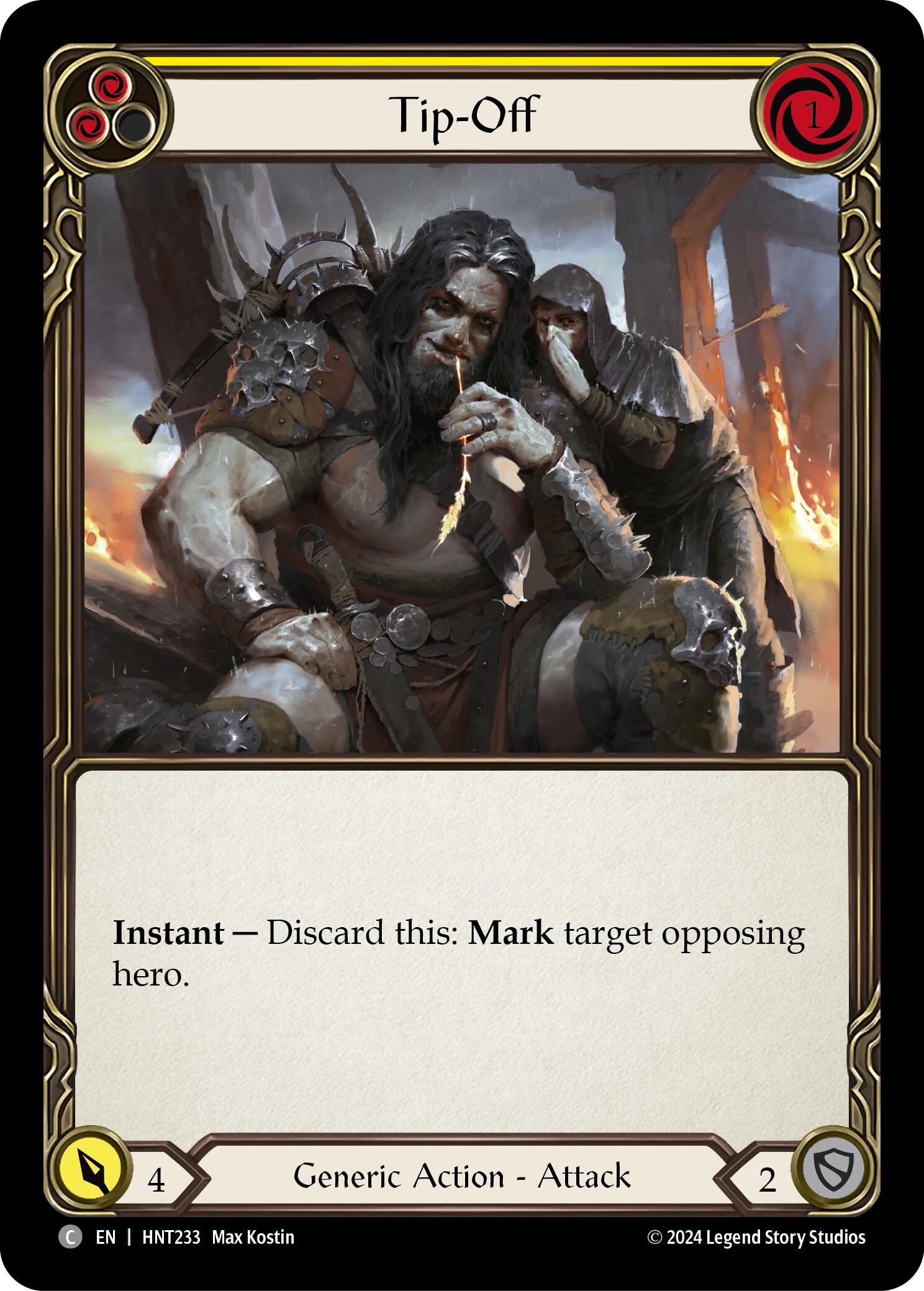 Tip-Off (Yellow) [HNT233] (The Hunted) | Magic Magpie