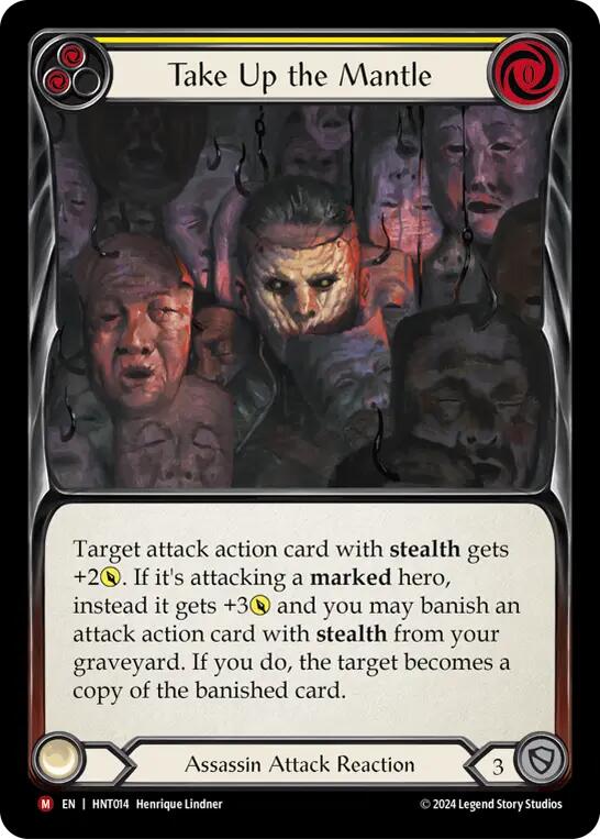 Take Up the Mantle [HNT014] (The Hunted)  Rainbow Foil | Magic Magpie