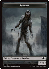 Zombie (0010) // Blood Double-Sided Token [Innistrad Remastered Tokens] | Magic Magpie