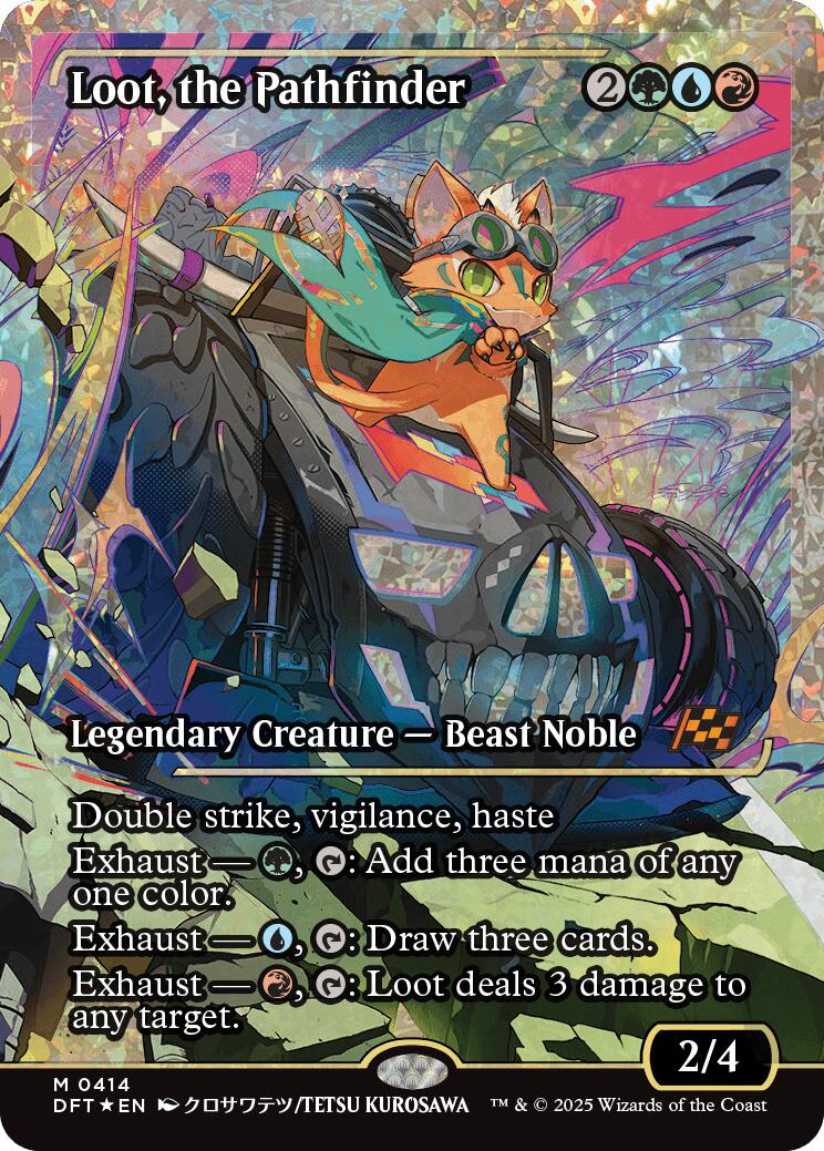 Loot, the Pathfinder (Showcase Fracture Foil) (Japanese) [Aetherdrift] | Magic Magpie