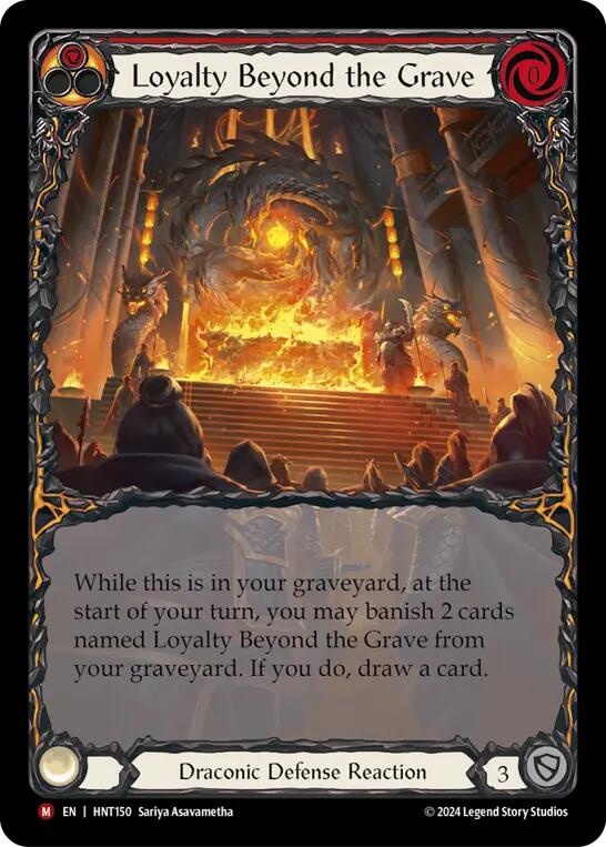 Loyalty Beyond the Grave (Extended Art) [HNT150] (The Hunted)  Rainbow Foil | Magic Magpie