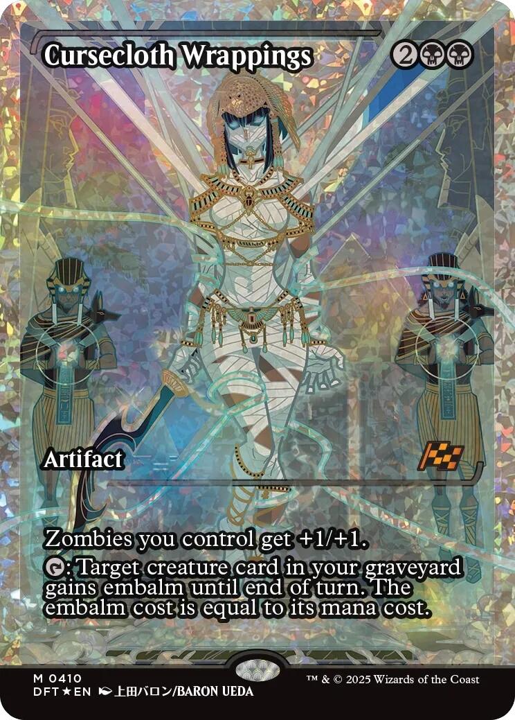 Cursecloth Wrappings (Showcase Fracture Foil) (Japanese) [Aetherdrift] | Magic Magpie