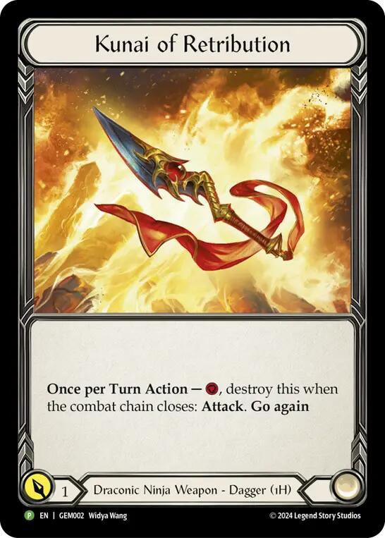 Kunai of Retribution [GEM002] (GEM Pack 1)  Cold Foil | Magic Magpie