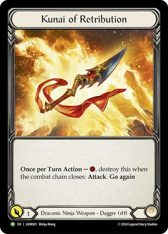 Kunai of Retribution [GEM003] (GEM Pack 1)  Cold Foil | Magic Magpie