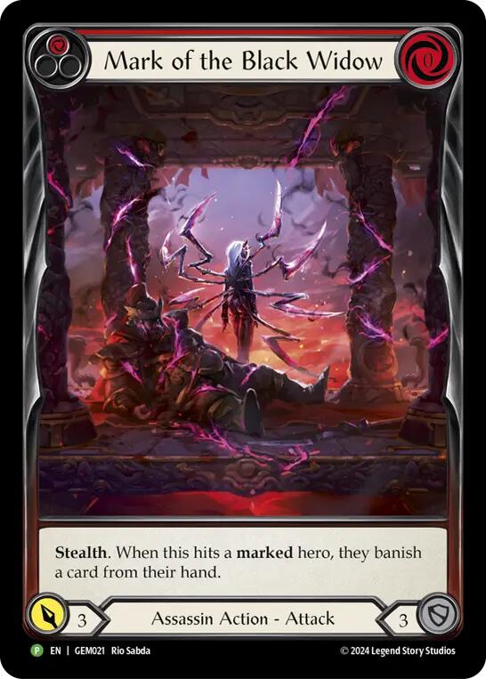 Mark of the Black Widow [GEM021] (GEM Pack 1)  Rainbow Foil | Magic Magpie