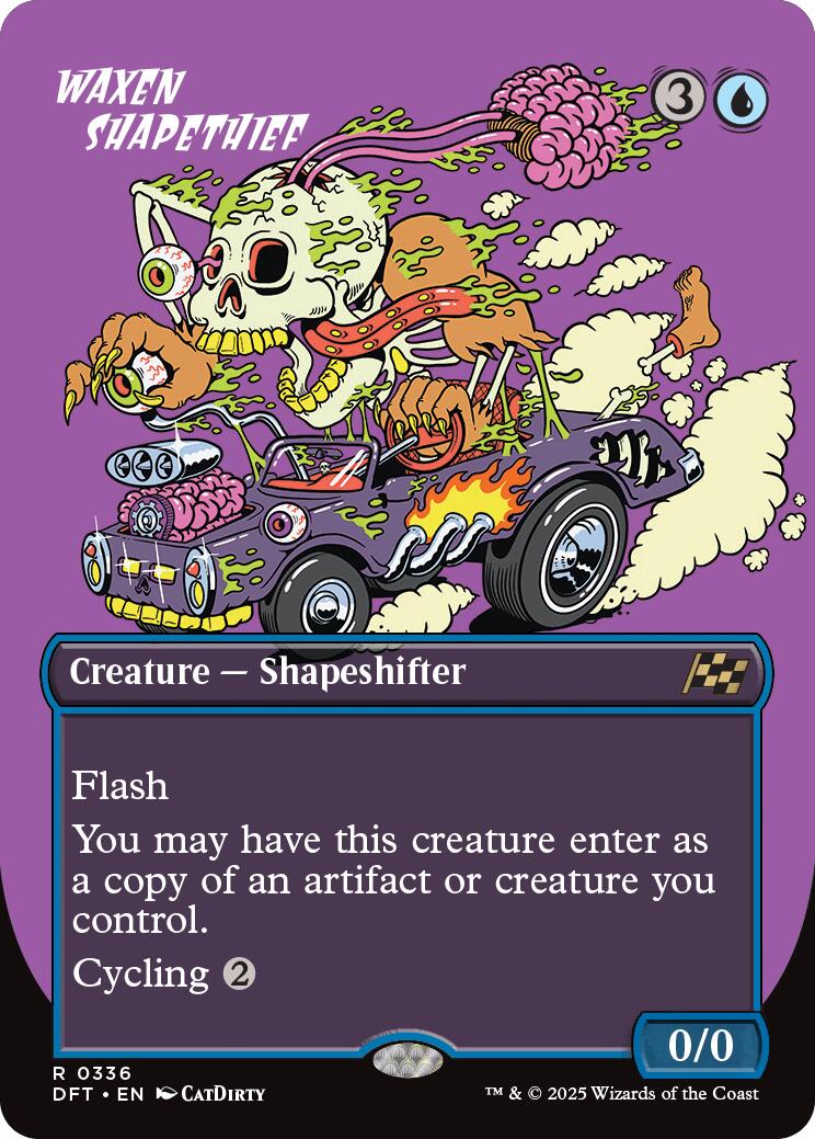 Waxen Shapethief (Borderless) [Aetherdrift] | Magic Magpie