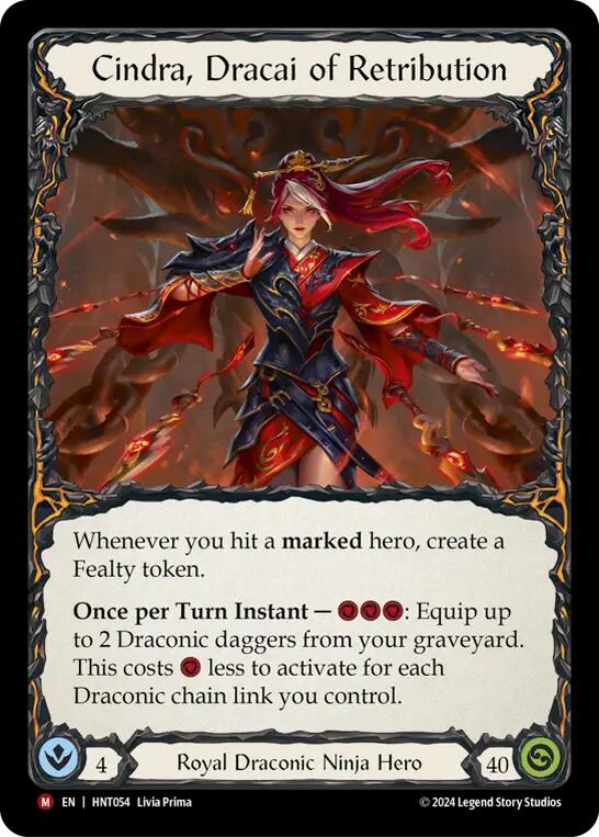 Cindra, Dracai of Retribution [HNT054] (The Hunted) | Magic Magpie