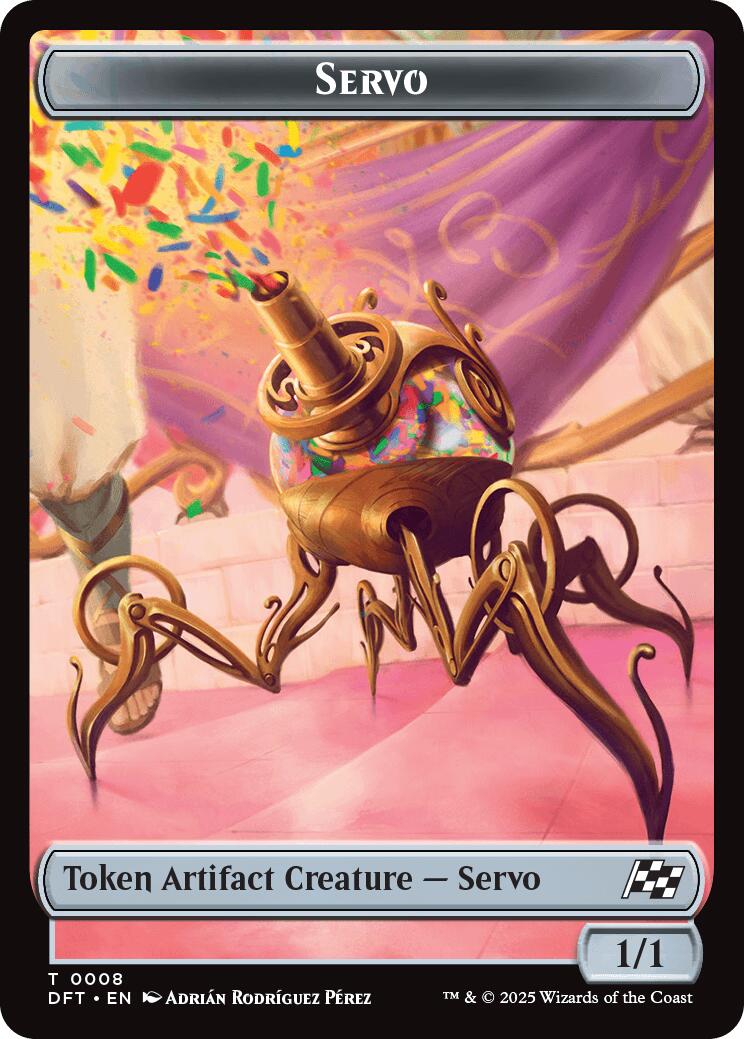 Servo // Thopter (0009) Double-Sided Token [Aetherdrift Tokens] | Magic Magpie