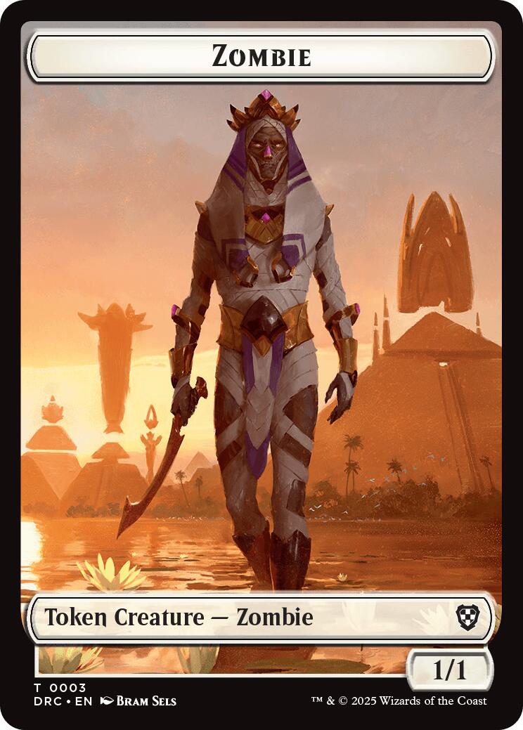 Champion of Wits // Zombie (0003) Double-Sided Token [Aetherdrift Tokens] | Magic Magpie