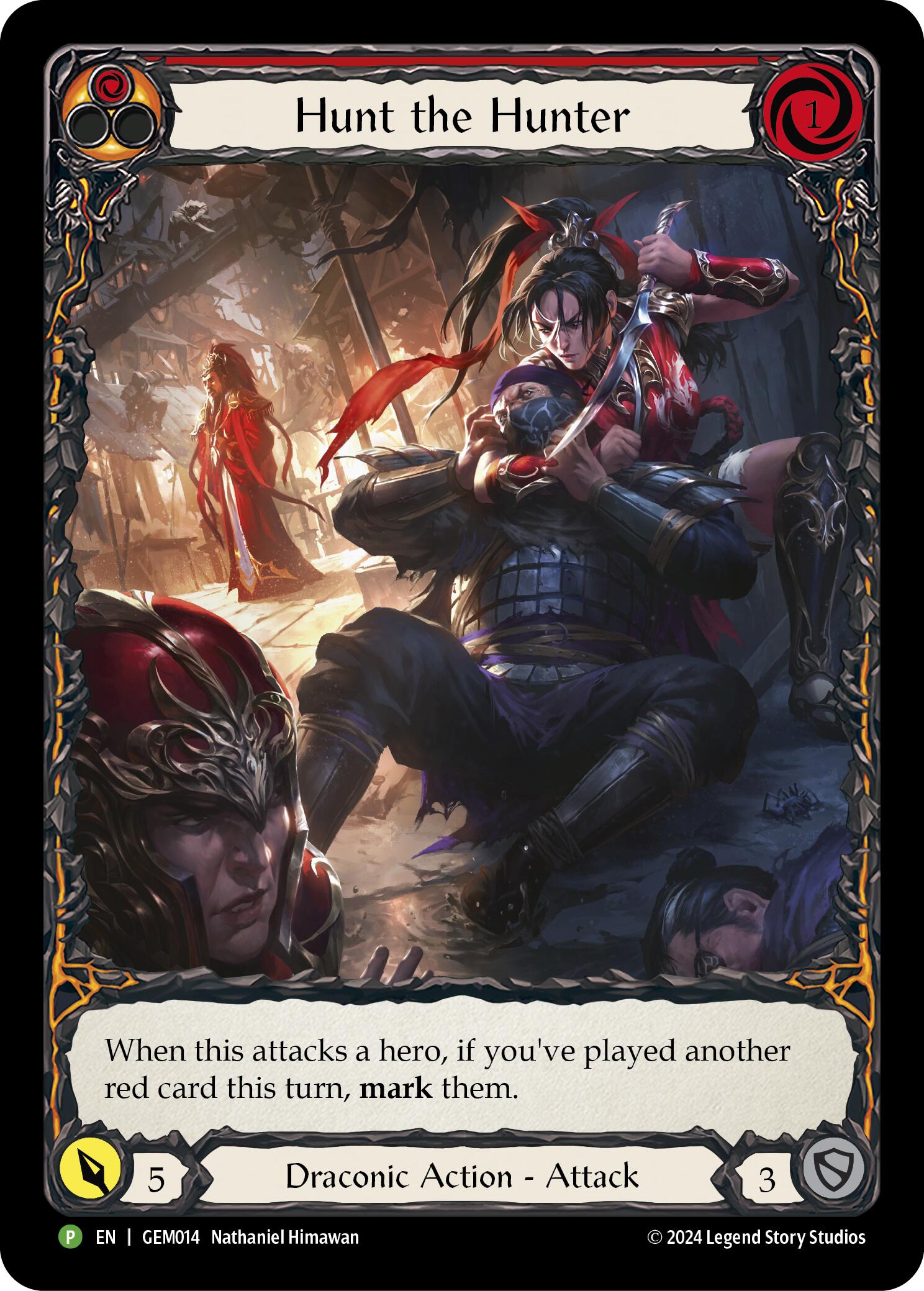 Hunt the Hunter (Red) [GEM014] (GEM Pack 1)  Rainbow Foil | Magic Magpie