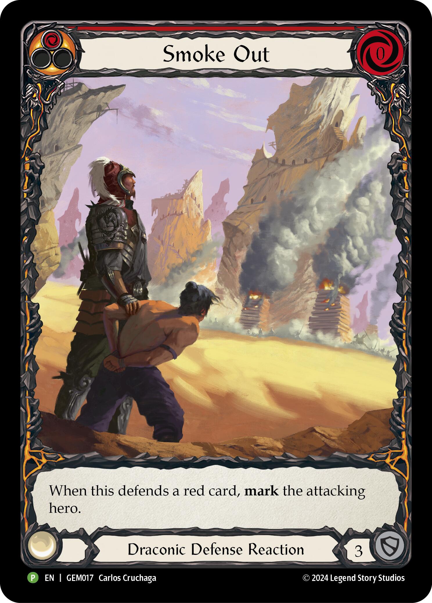Smoke Out (Red) [GEM017] (GEM Pack 1)  Rainbow Foil | Magic Magpie