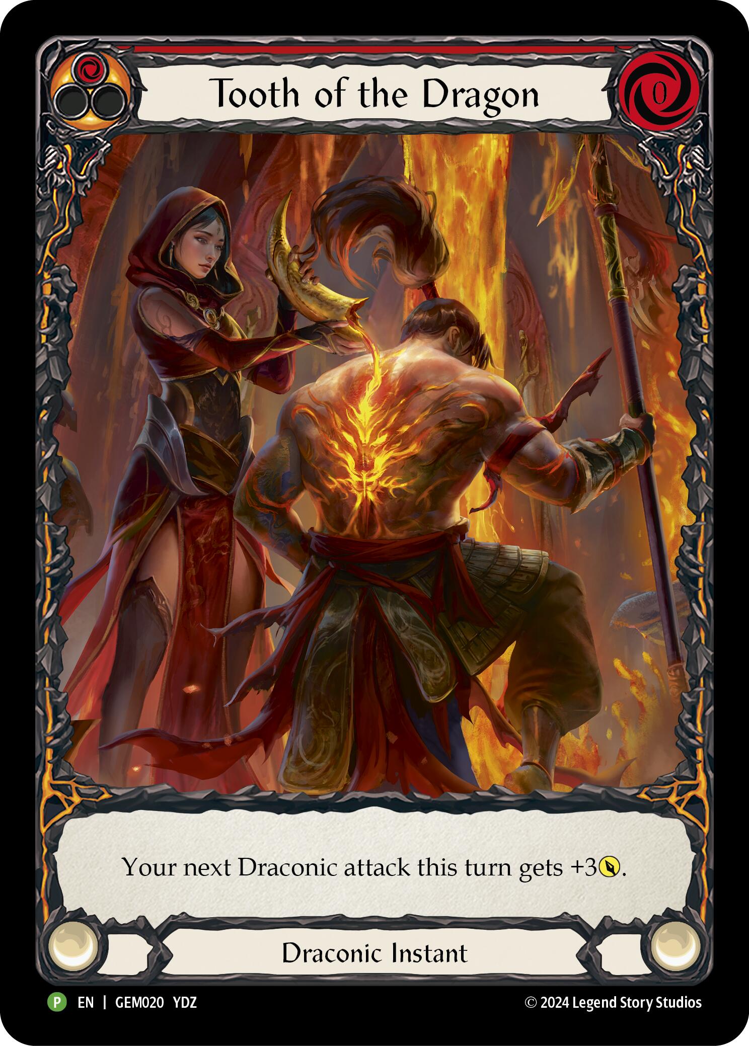 Tooth of the Dragon (Red) [GEM020] (GEM Pack 1)  Rainbow Foil | Magic Magpie