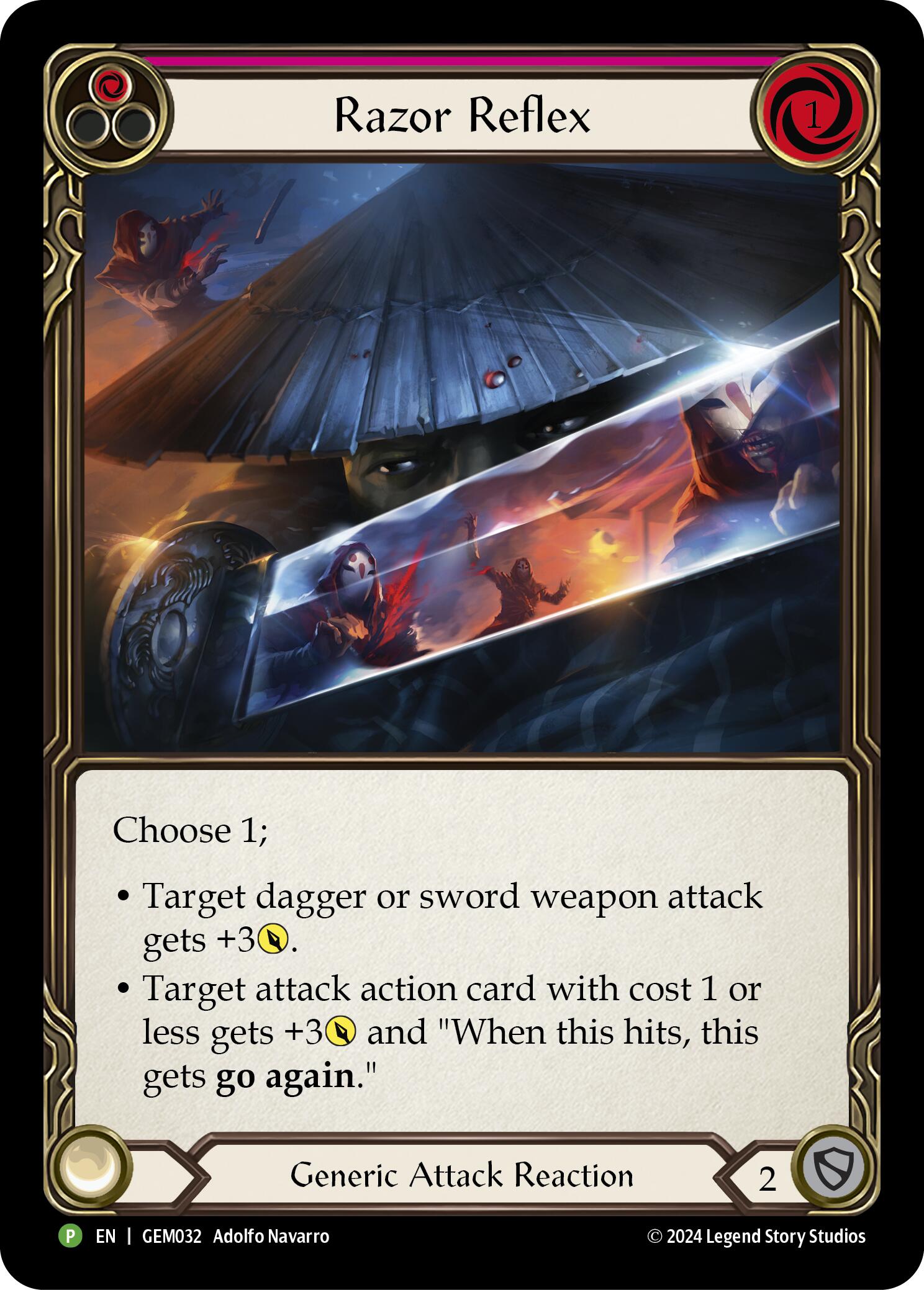 Razor Reflex (Red) [GEM032] (GEM Pack 1) | Magic Magpie