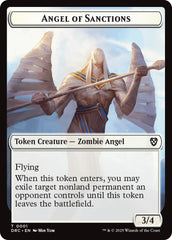 Angel of Sanctions // Zombie (0003) Double-Sided Token [Aetherdrift Tokens] | Magic Magpie