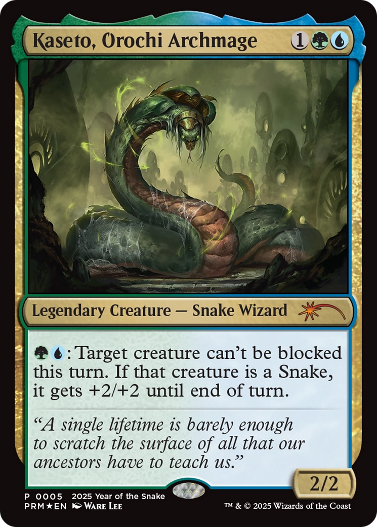 Kaseto, Orochi Archmage (Year of the Snake 2025) [Standard Showdown Promos] | Magic Magpie