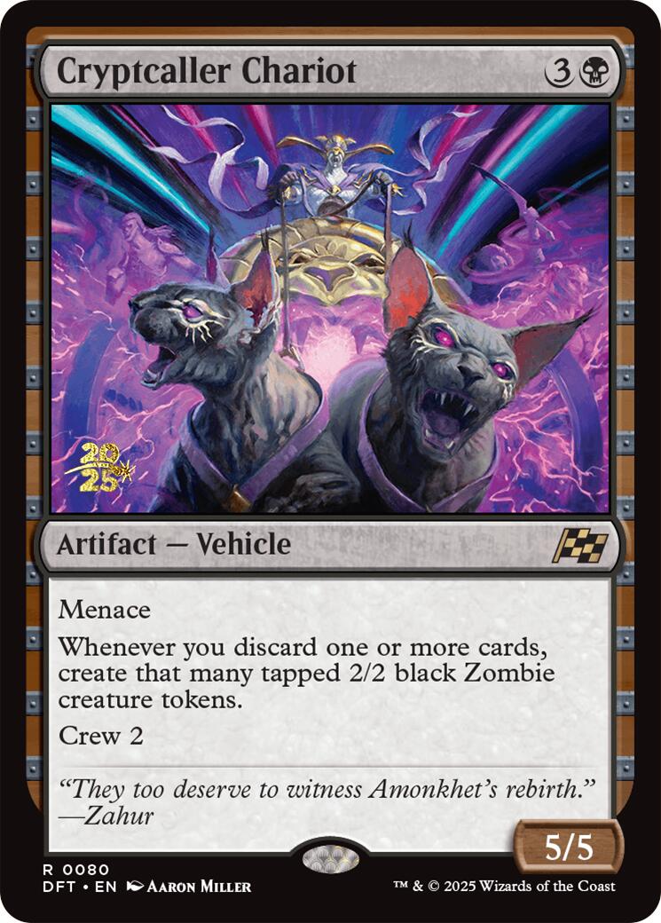 Cryptcaller Chariot [Aetherdrift Prerelease Promos] | Magic Magpie