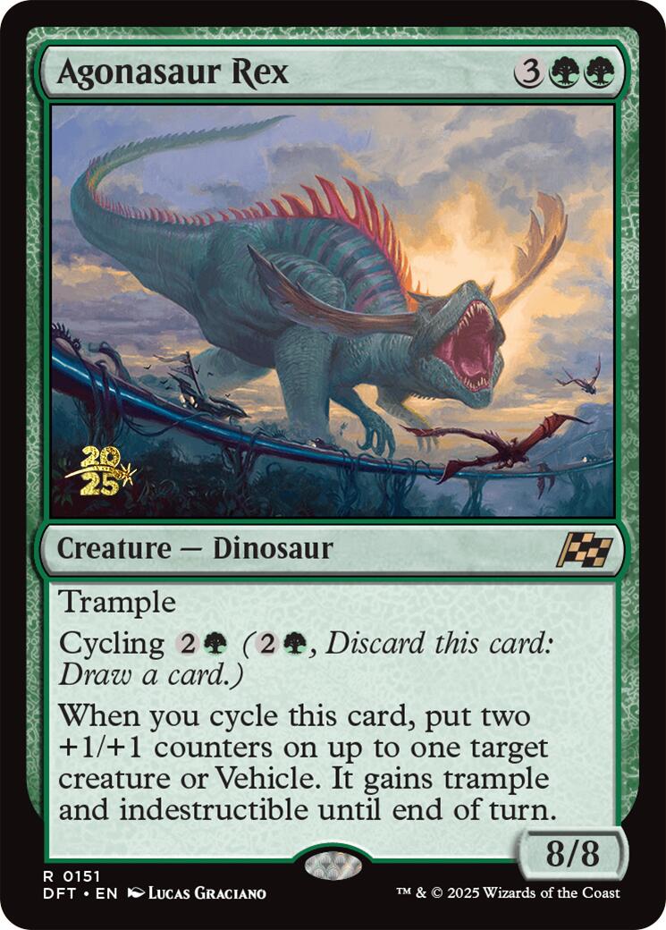 Agonasaur Rex [Aetherdrift Prerelease Promos] | Magic Magpie