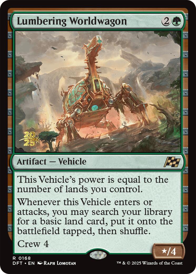 Lumbering Worldwagon [Aetherdrift Prerelease Promos] | Magic Magpie