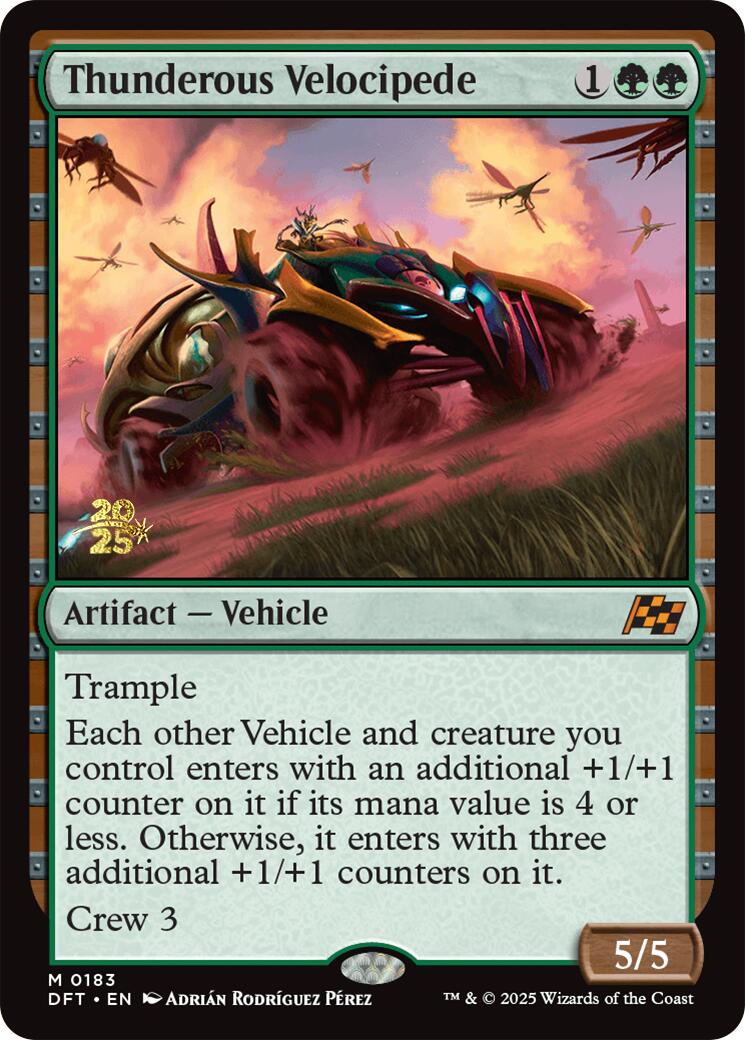 Thunderous Velocipede [Aetherdrift Prerelease Promos] | Magic Magpie