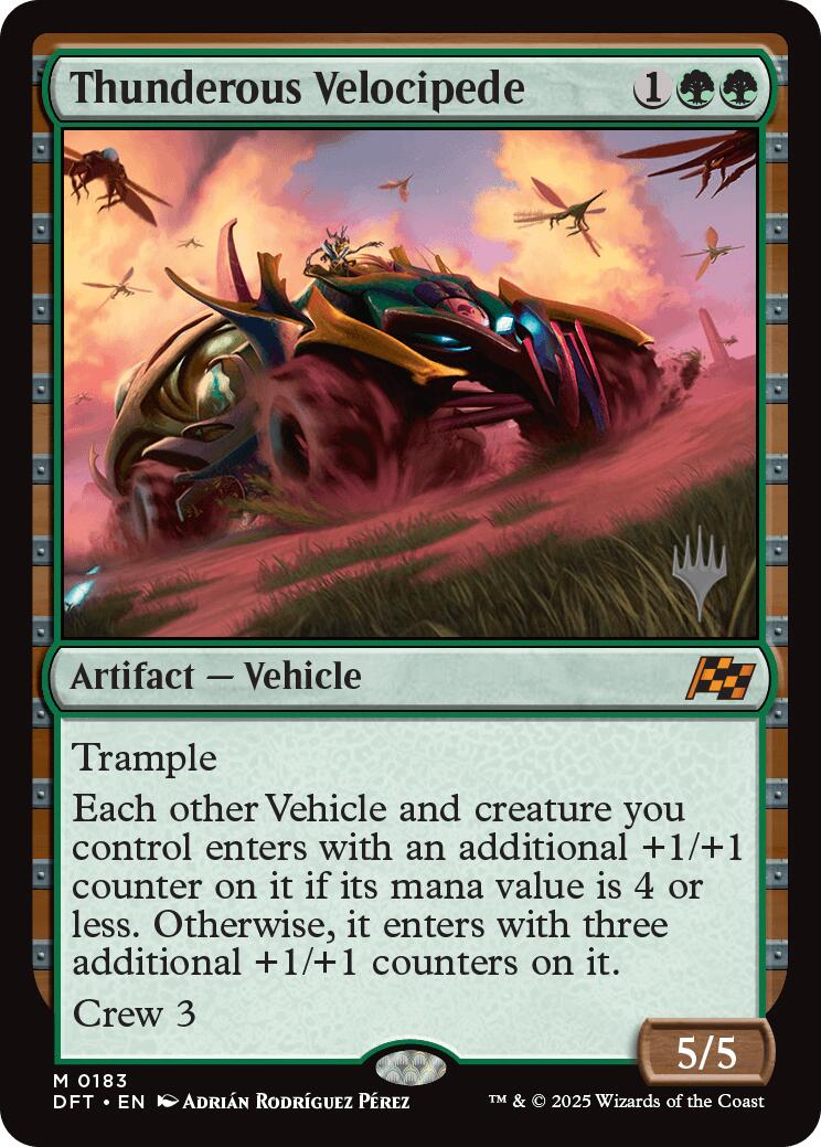 Thunderous Velocipede (Promo Pack) [Aetherdrift Promos] | Magic Magpie