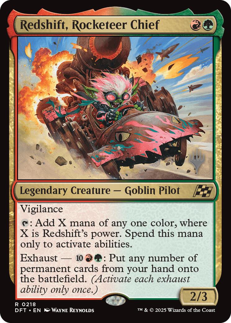 Redshift, Rocketeer Chief [Aetherdrift Promos] | Magic Magpie