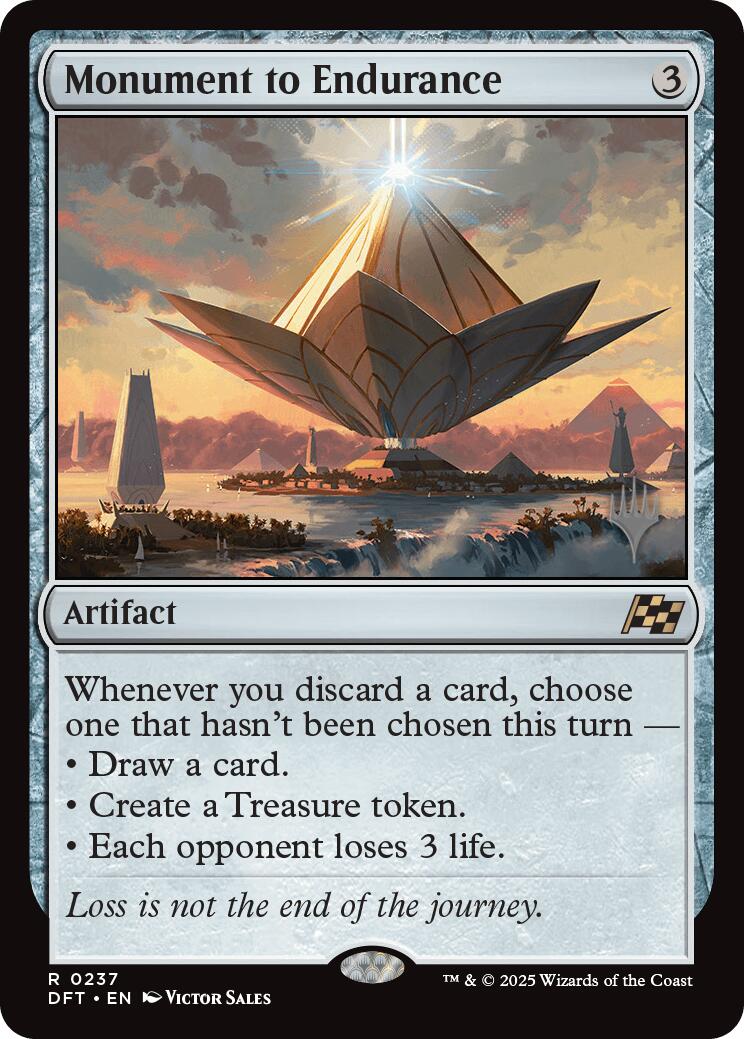 Monument to Endurance (Promo Pack) [Aetherdrift Promos] | Magic Magpie