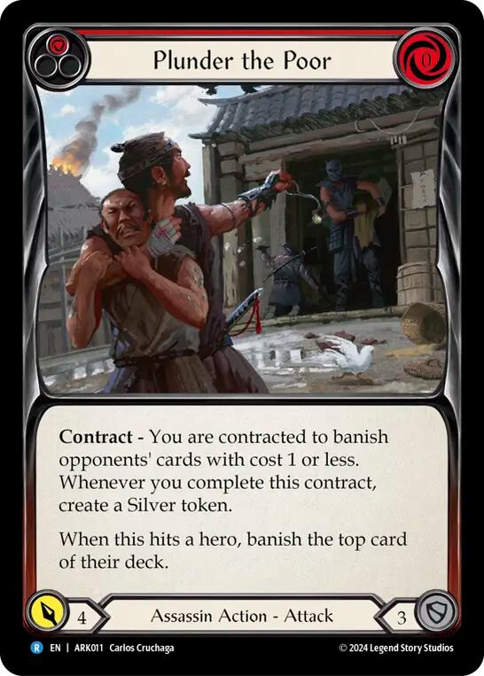 Plunder the Poor (Red) [ARK011] (The Hunted Arakni Blitz Deck) | Magic Magpie