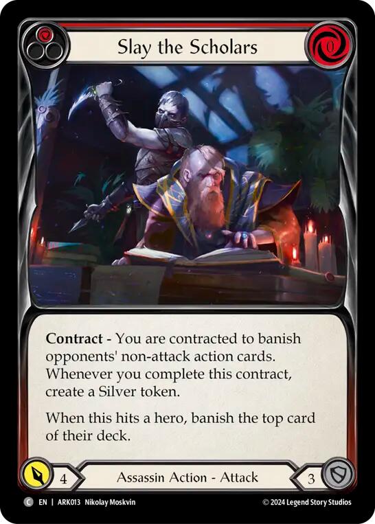 Slay the Scholars (Red) [ARK013] (The Hunted Arakni Blitz Deck) | Magic Magpie