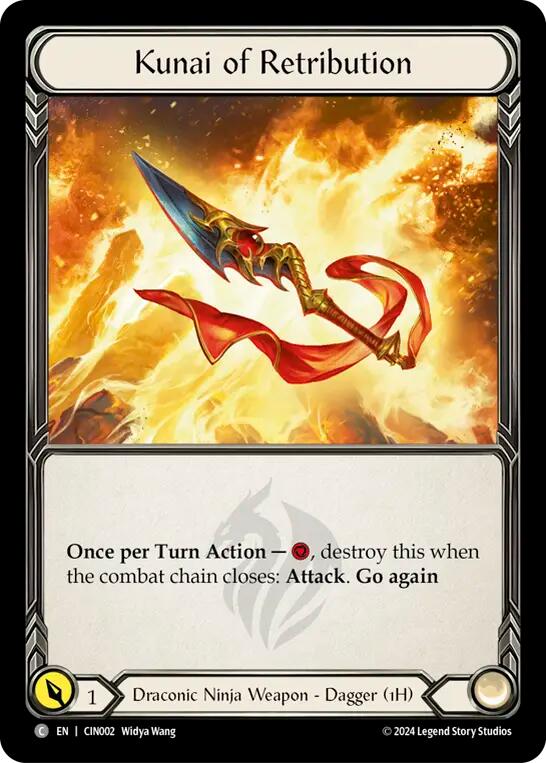 Kunai of Retribution [CIN002] (The Hunted Cindra Blitz Deck) | Magic Magpie