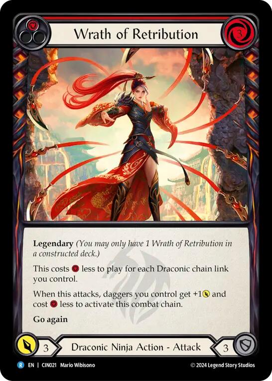 Wrath of Retribution (Red) [CIN021] (The Hunted Cindra Blitz Deck) | Magic Magpie