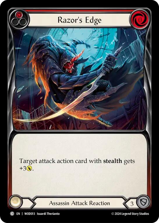 Razor's Edge (Red) [WOD013] (The Hunted Arakni, Web of Deceit Blitz Deck) | Magic Magpie