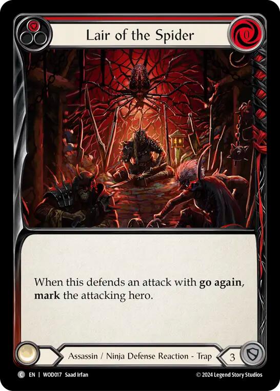 Lair of the Spider (Red) [WOD017] (The Hunted Arakni, Web of Deceit Blitz Deck) | Magic Magpie