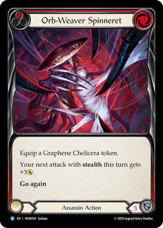 Orb-Weaver Spinneret (Red) [WOD018] (The Hunted Arakni, Web of Deceit Blitz Deck) | Magic Magpie
