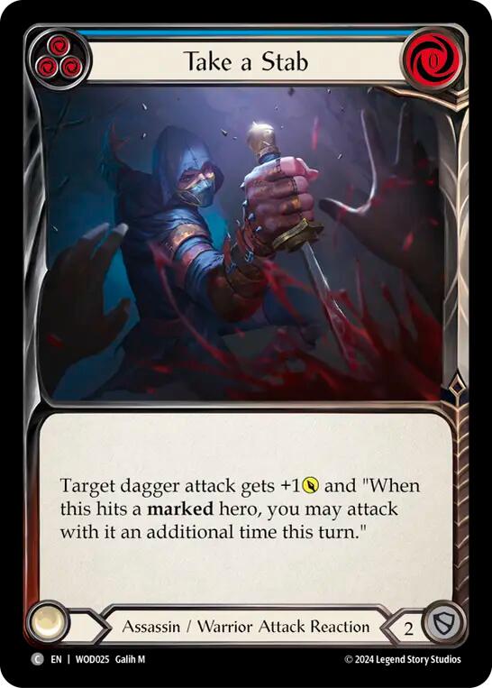 Take a Stab (Blue) [WOD025] (The Hunted Arakni, Web of Deceit Blitz Deck) | Magic Magpie